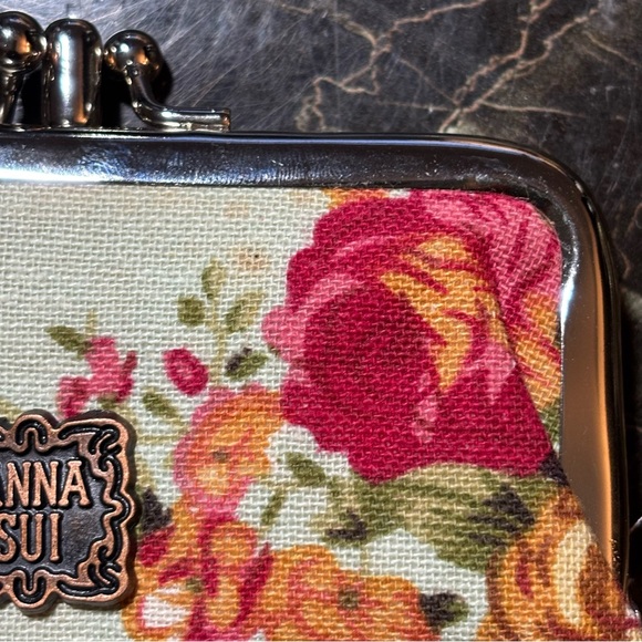Anna Sui Floral Clutch - Red and Yellow Blooms - Picture 4 of 11